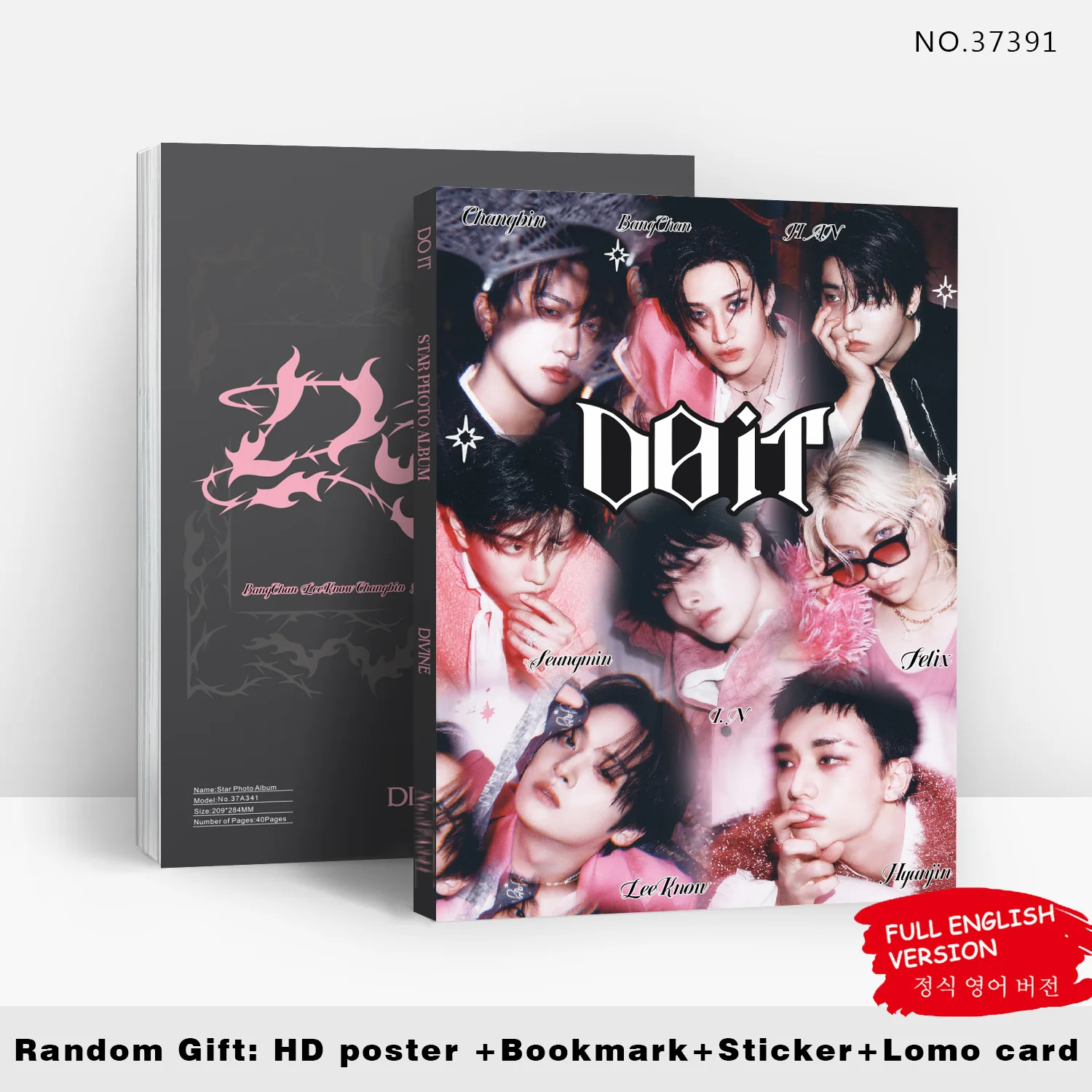 

80pcs SKZOO Stray Kids Album DOIT Bang Chan Merchandise Photo Cards Magazine, and Celebrity Photo Collection Fan Favorite Gift