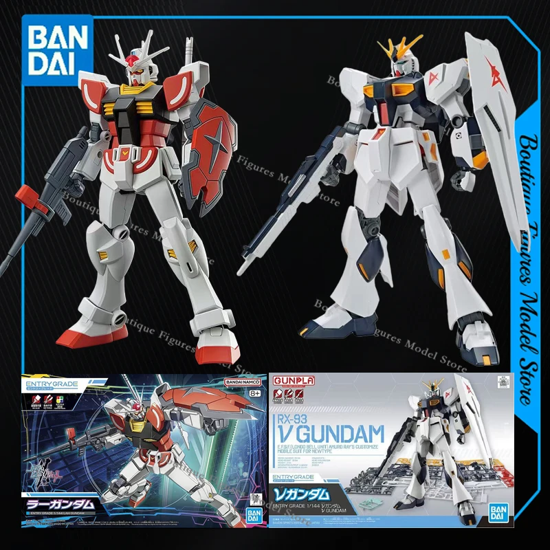 Bandai – figurines originales EG GUNDAM GUNPLA WING RX-78-2 RX-93 VGUNDAM STRIKE ROUGE, modèle d'assemblage, jouets pour enfants