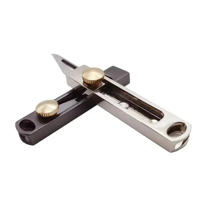 1pcs Mini Stainless Steel Knife Portable Multi-Functional Knife Survival Safety Knife Keyring Accessory Compact Tool Box Cutter