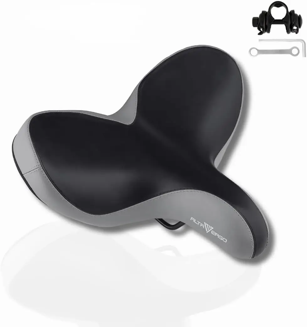 

Негабаритное велосипедное сиденье для горных, круизеров и велотренажеров | Широкая комфортная подушка с универсальным посадкой и набором инструментов