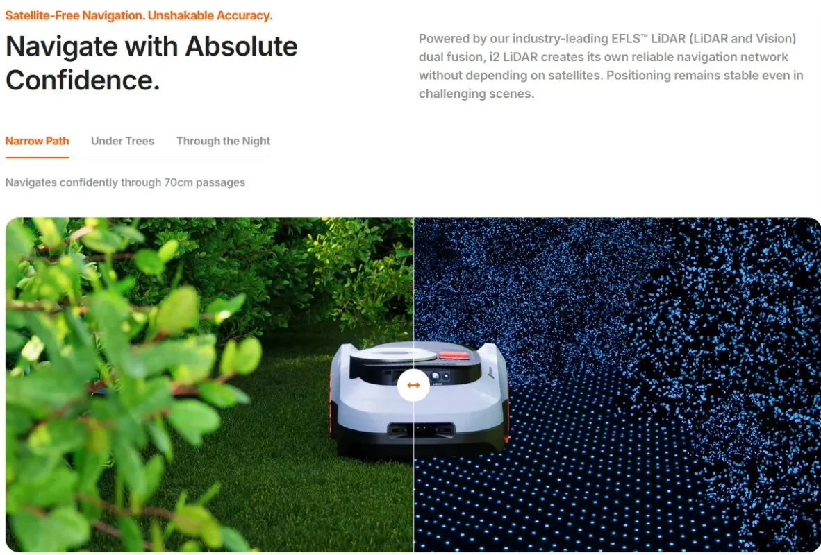 Boundary Free Cableless AI Smart Navigation Cordless Self Propelled Electric Lawn Mower for Outdoor Use High Efficiency