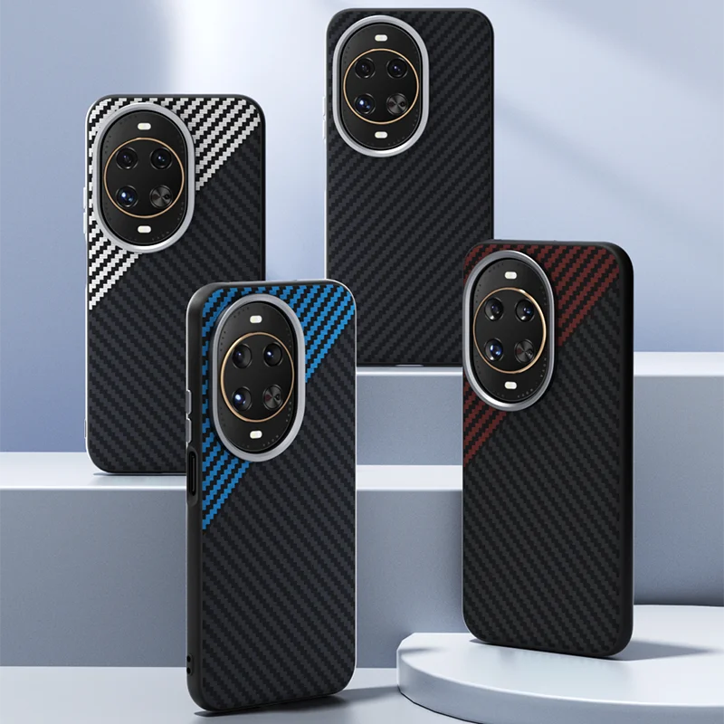 

For Huawei Nova 14 Ultra Case Magsafe Magnetic Airbag Corner Shockproof Leather Grip Bumper Case Cover Metal Lens Protection