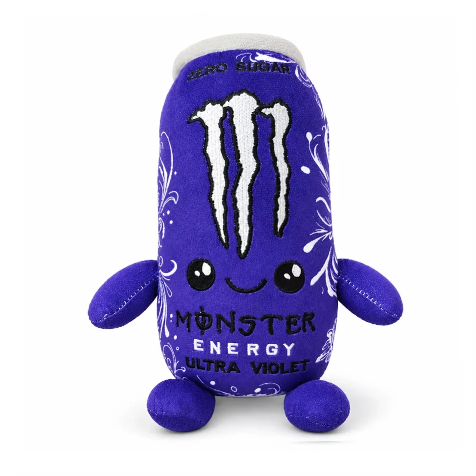 NIEUW – Pluche speelgoed in de vorm van een Monster Energy Drink-blik – schattig, zacht, cartoonachtig knuffeldier, perfect als decoratie voor in huis en als cadeau voor fans en vrienden – nieuw