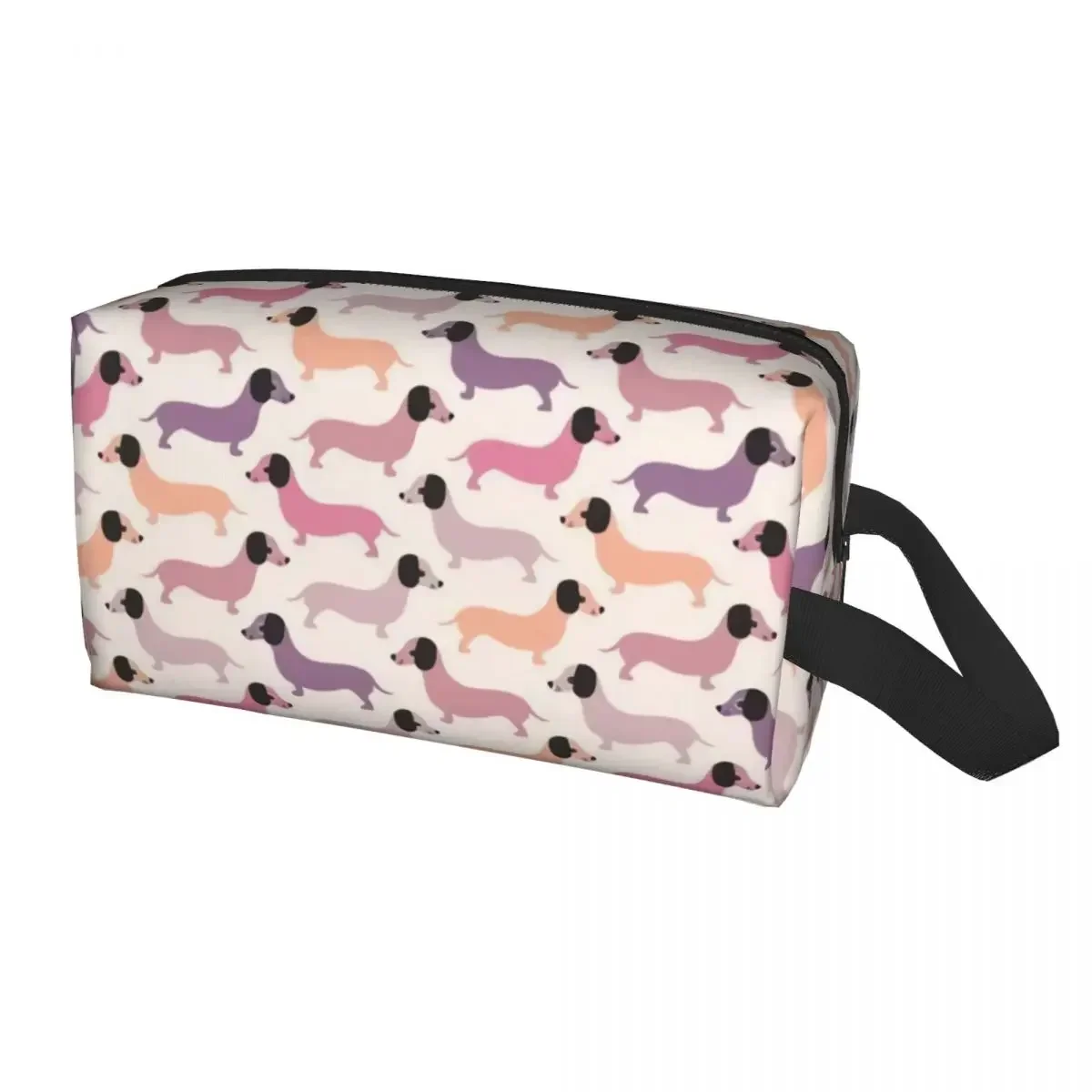 

Colorful Dachshund Dog Cosmetic Bag Women Fashion Large Capacity Badger Sausage Puppy Makeup Case Beauty Storage Toiletry Bags