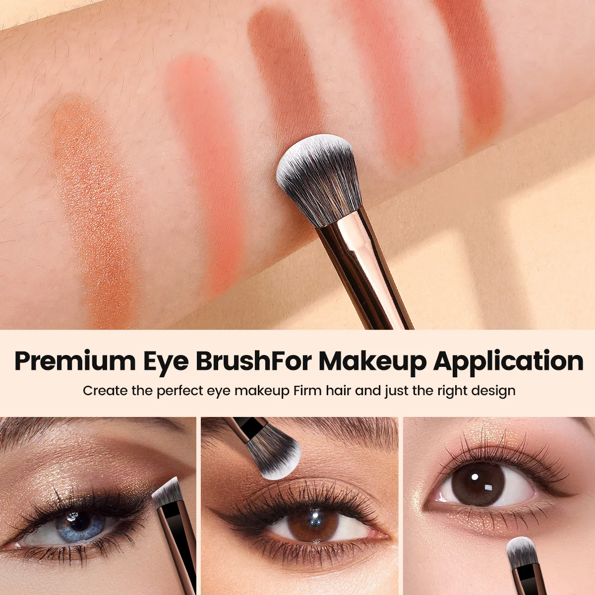 MAANGE Travel Makeup Brush Set 8pcs Essential Foundation Powder Concealers Eye Shadows Makeup Brushes with Travel Makeup Case