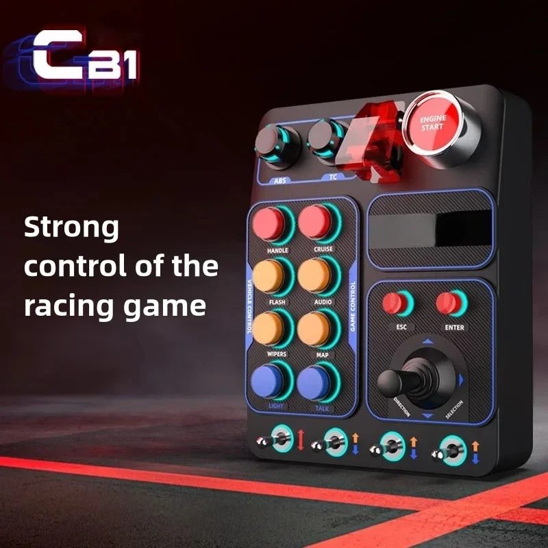 PXN CB1 Simulation Racing Central Control Box Multifunctional Key Control Box RGB For EURO Truck Simulator Racing Game Accessory