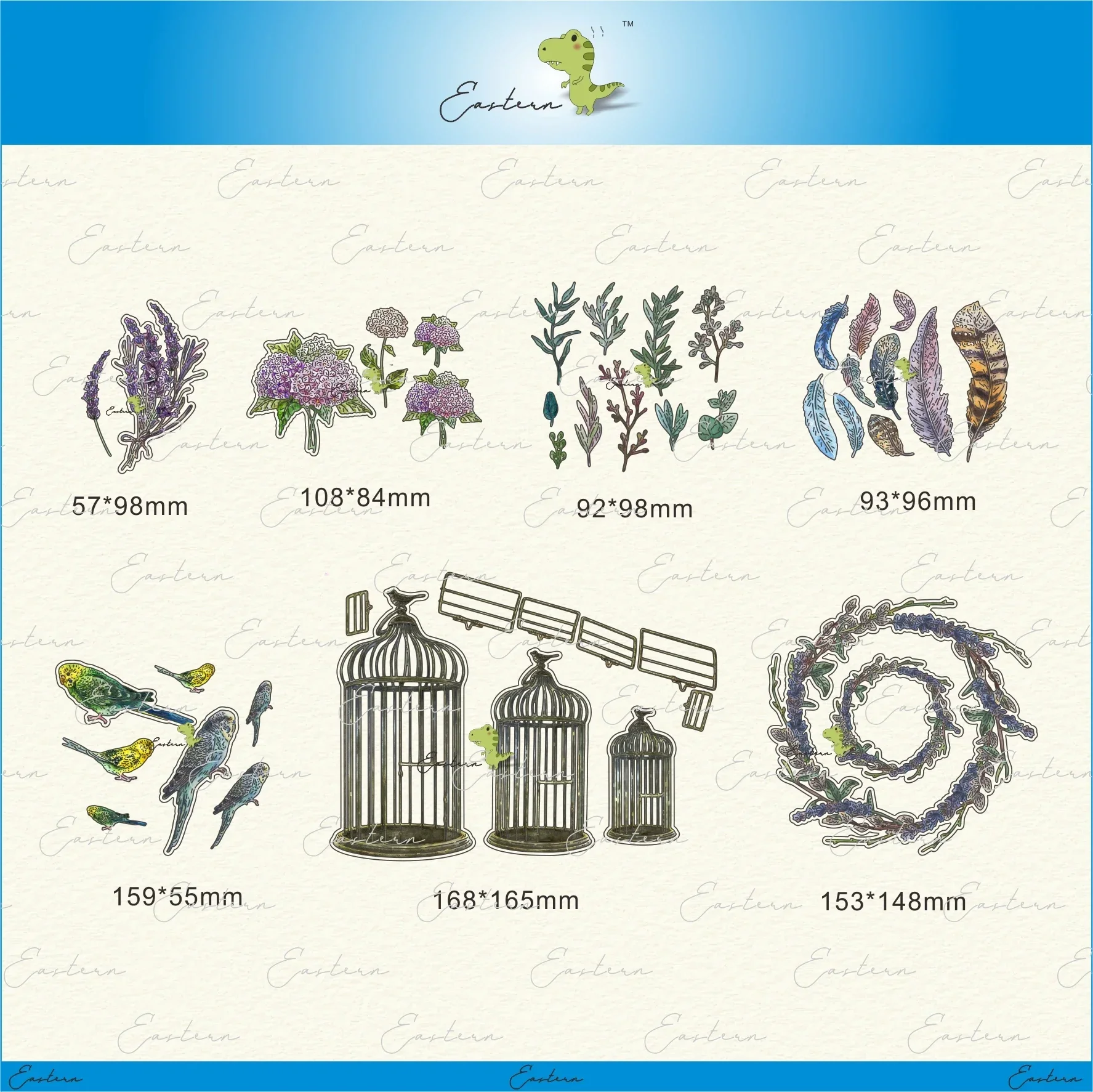 

The Aviary Collection metal cutting dies 2023 new diy molds Scrapbooking Paper Making die cuts crafts Printed Sheet