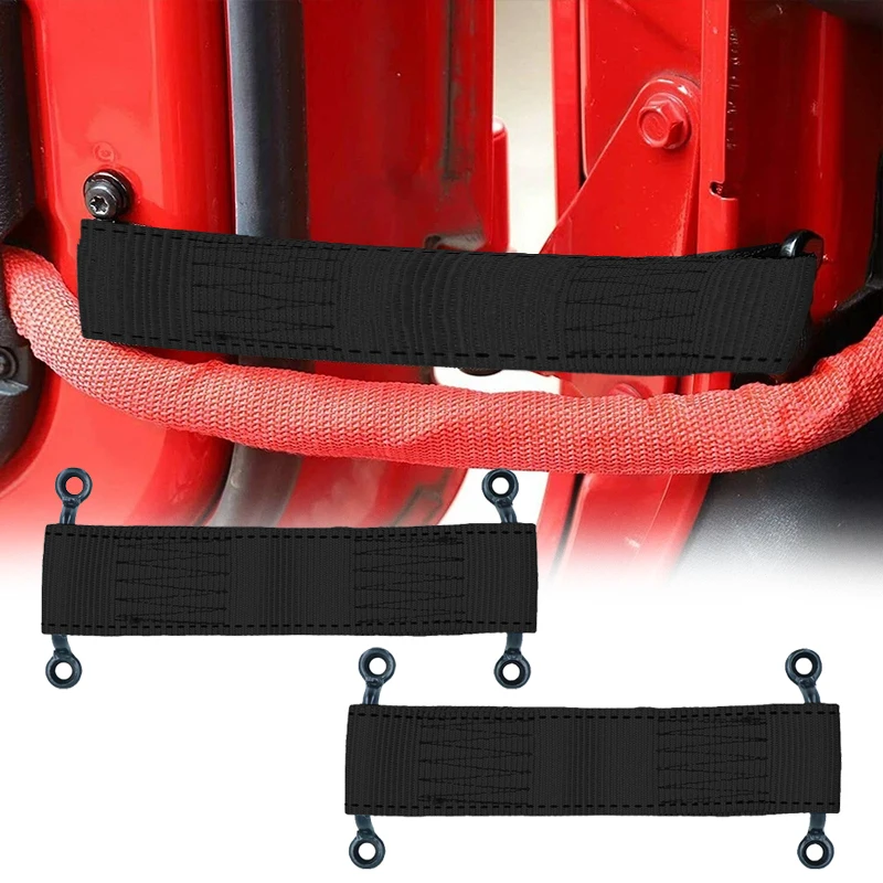 2Pack 3-Layer High Intensity Nylon Webbing Door Check Retainer Strap Trailer Truck Horsebox Bracket Automobiles Accessories