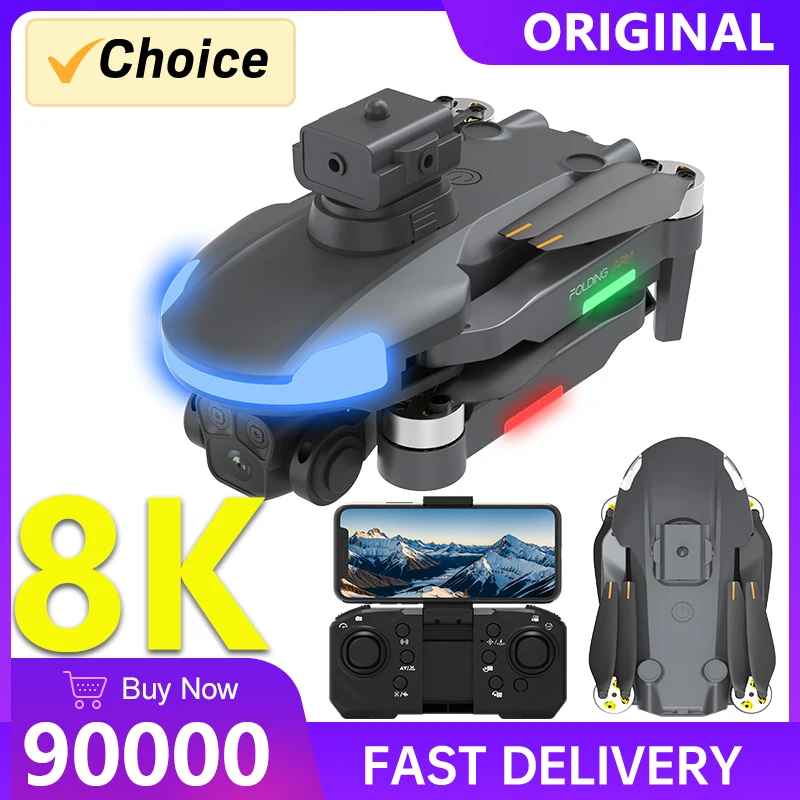 

GPS Mini Drone 4K Professional Dual HD ESC Camera Quadcopter RC Helicopter WIFI FPV UAV 360°Obstacle Avoidance Aerial Toys 90000