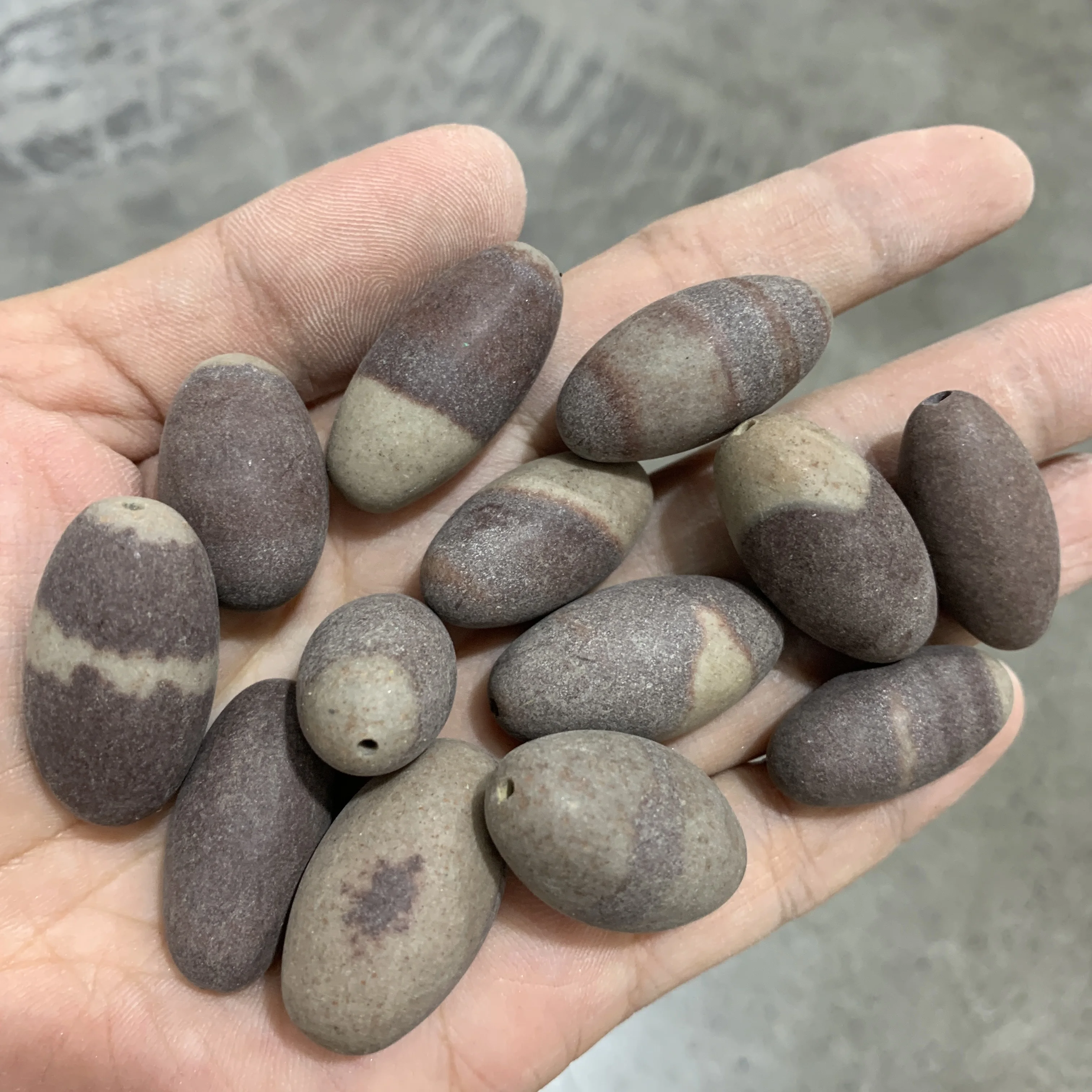 1inch Pocket Size Shiva Lingam with hole 1pc