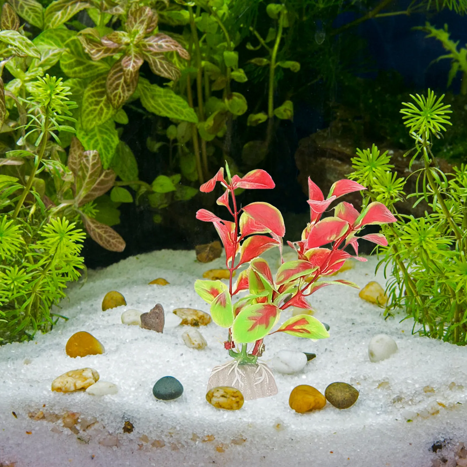 

Набор искусственных водных растений: реалистичная имитация водной травы для декора аквариума, аксессуары для аквариумов, искусственные растения