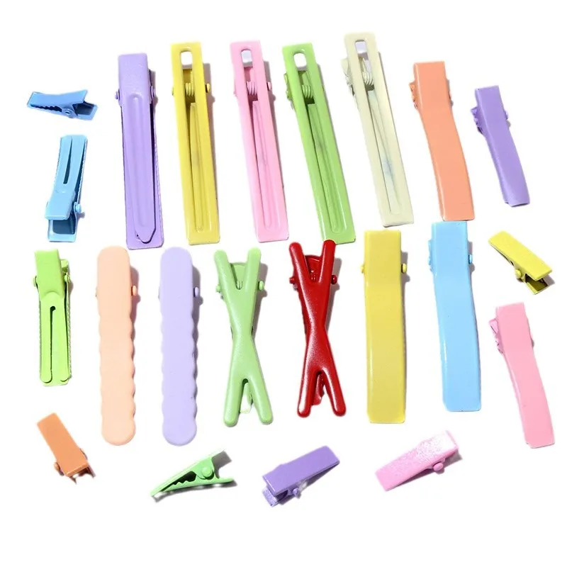 20 Stück/Set Metall-Haarspangen-Basis für Frauen und Mädchen, Bunte Geometrische Haarnadeln, Ornamente, Haarspangen für DIY Handgemachte Kopfbedeckungs-Accessoires – Detail 2