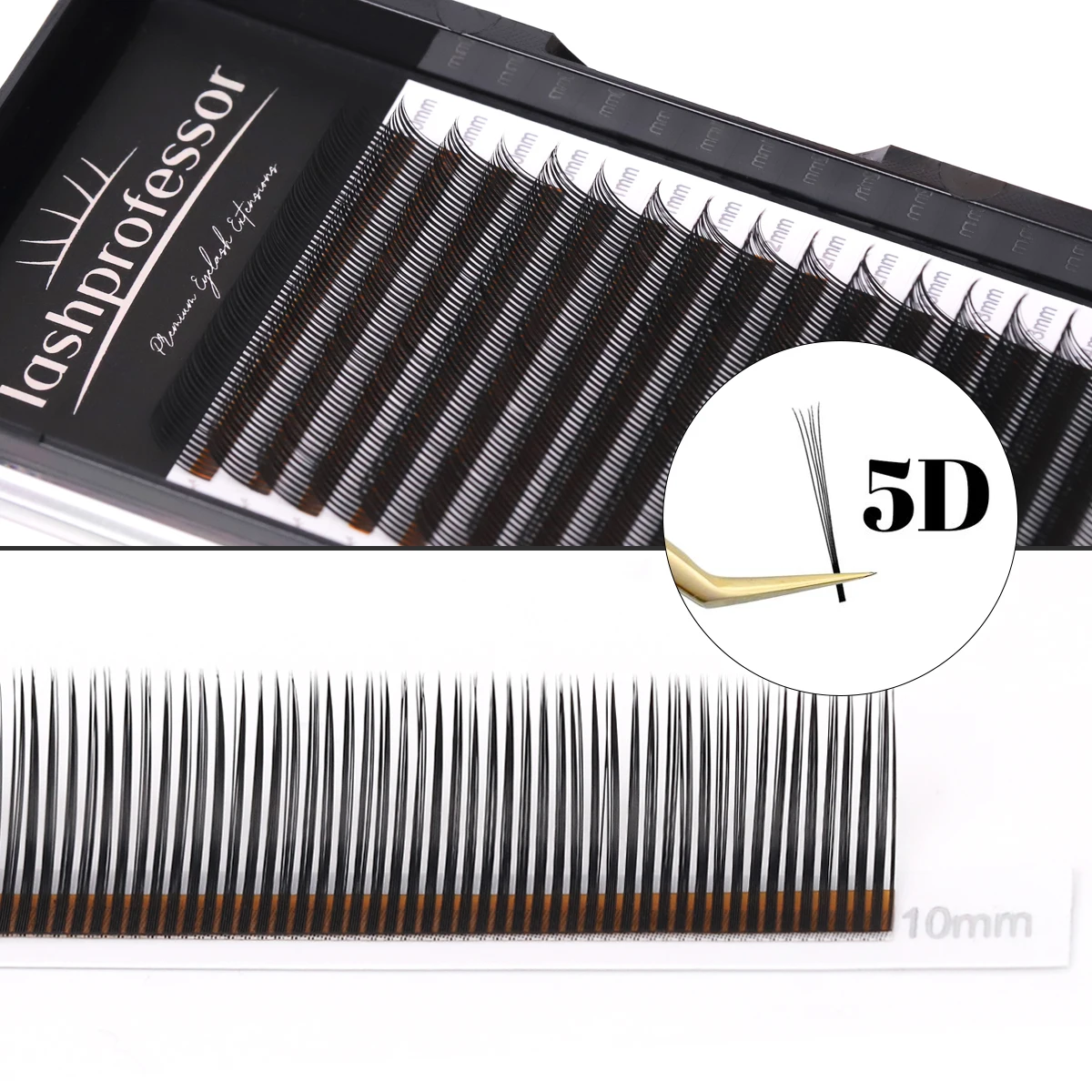 5D Premade Volume Spikes Angel Lash Bloom Easy Fan Eyelash Extensions Wet Effect 5D Flora Wet Lashes Soft Individual Black Fairy