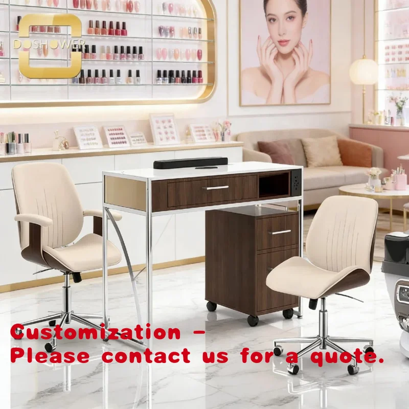 

Customize.Customizable Salon Customer Chair with Rolling Side Salon and Office Reception Area and Professional Nail Studio