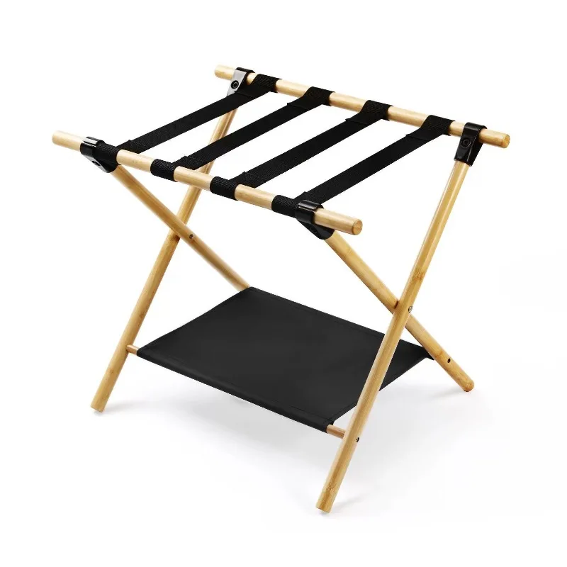 Suitable for Luggage Rack, Folding Suitcase Stand Luggage Holder with Storage Shelf,
