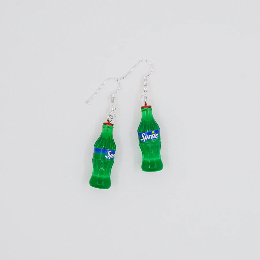 9 Styles Cute 3D Simulation Beverage Bottle Dangle Earrings Women Drop Earrings For Girls Fashion Party Jewelry Gifts