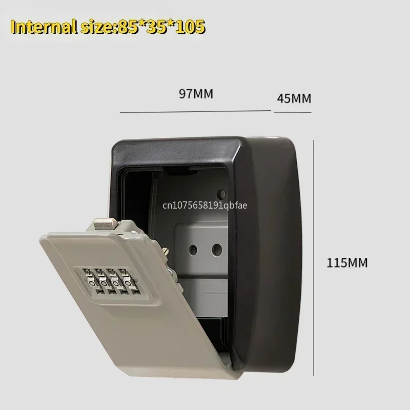 กล่องเก็บความลับที่แขวนติดฝาผนังปลอดภัย, กล่องเก็บกุญแจสำนักงานบ้านไร้กุญแจใส่รหัสแบบพกพากล่องเก็บกันระเบิด