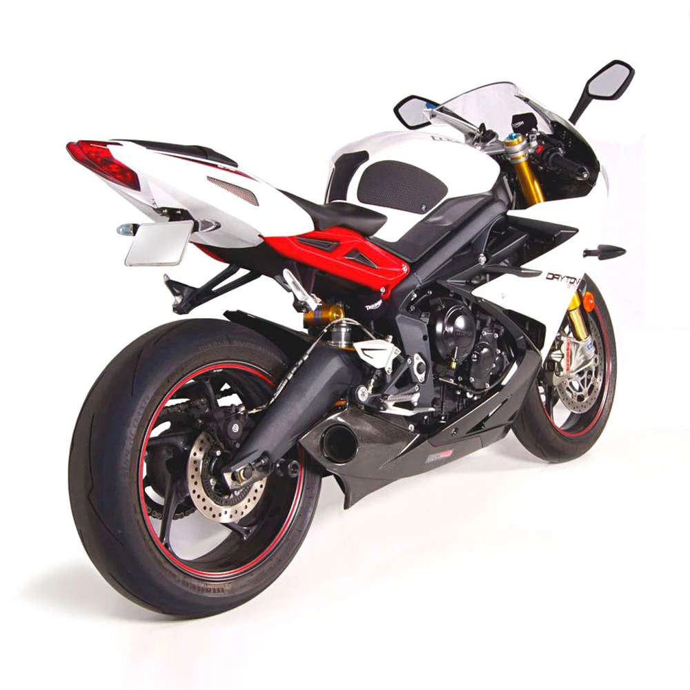 Motocicleta Anti Deslizamento Tanque Pad Adesivos, Decalques Laterais, Triumph Street Triple 675 / R 2013 para 2017 Daytona 675 / R 2013 para 2019