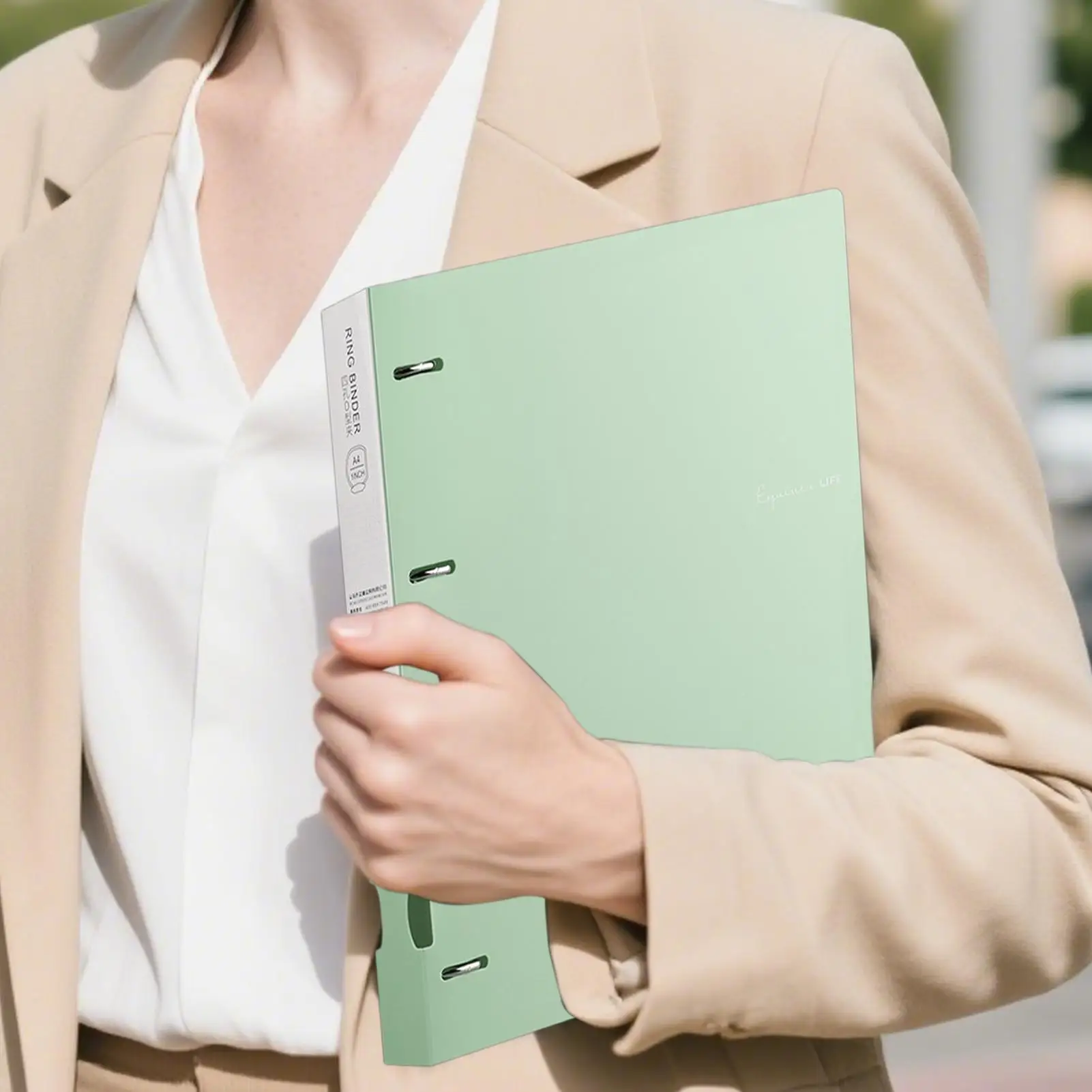 

Папки для документов с 4 кольцами, разделителями и органайзером, 12 x 10 дюймов, для офиса, школы, рецептов, писем, художественных работ, бумаги