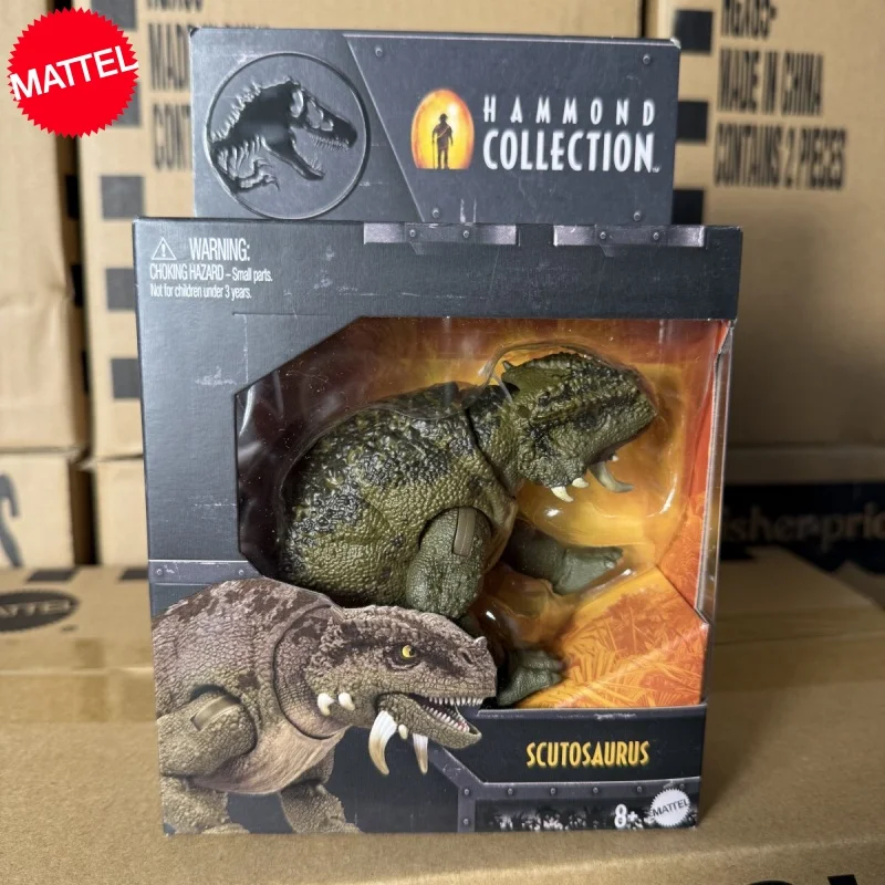 Mattel Jurassic Park Hammond Series Savage Raptor Stygosaurus Velociraptor Triceratops Modellspielzeugfigur Geburtstagsgeschenkspielzeug