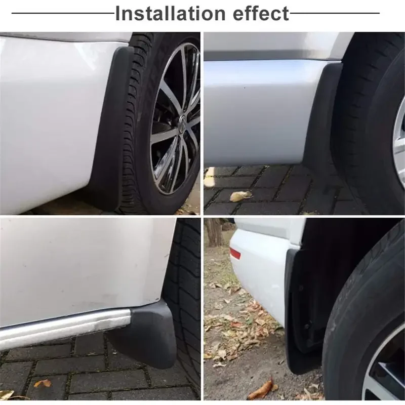 For VW Transporter T5 T6 T7 Caravelle Multivan 2004 - 2021 2014 2015 2016 2017 2018 2019 Fender Mudflaps Splash Guards Mudguards view 4