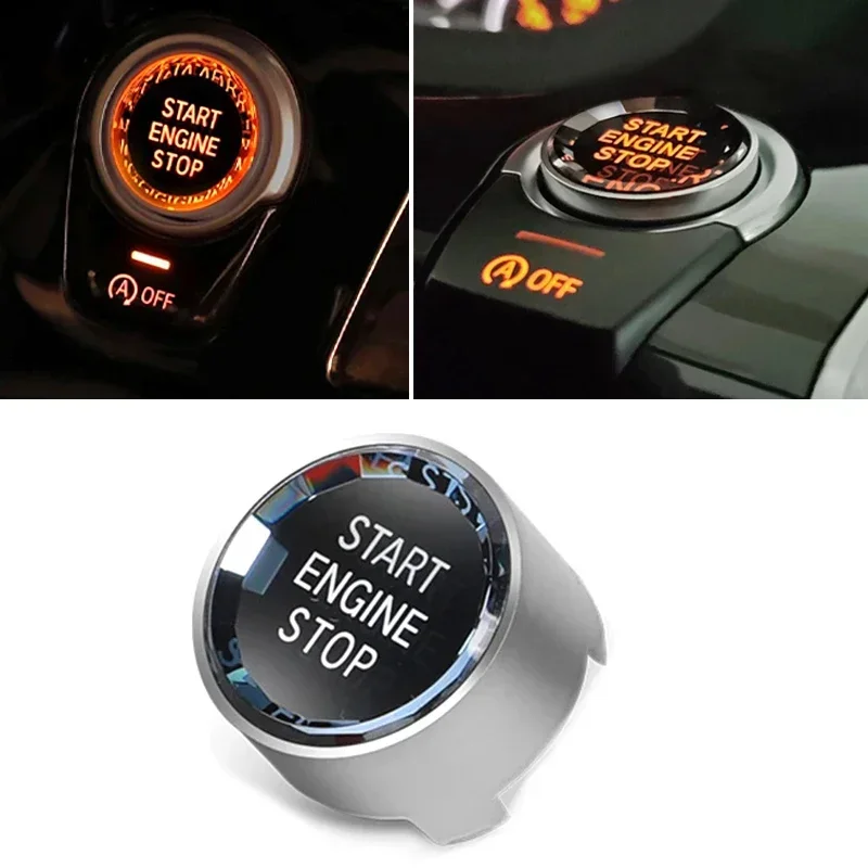 

For BMW E60 E90 E92 E70 F25 F26 F20 F22 F30 F10 F32 Crystal Style Car Start Stop Engine Switch Button Cover 1/2/3/4/5/7 Series