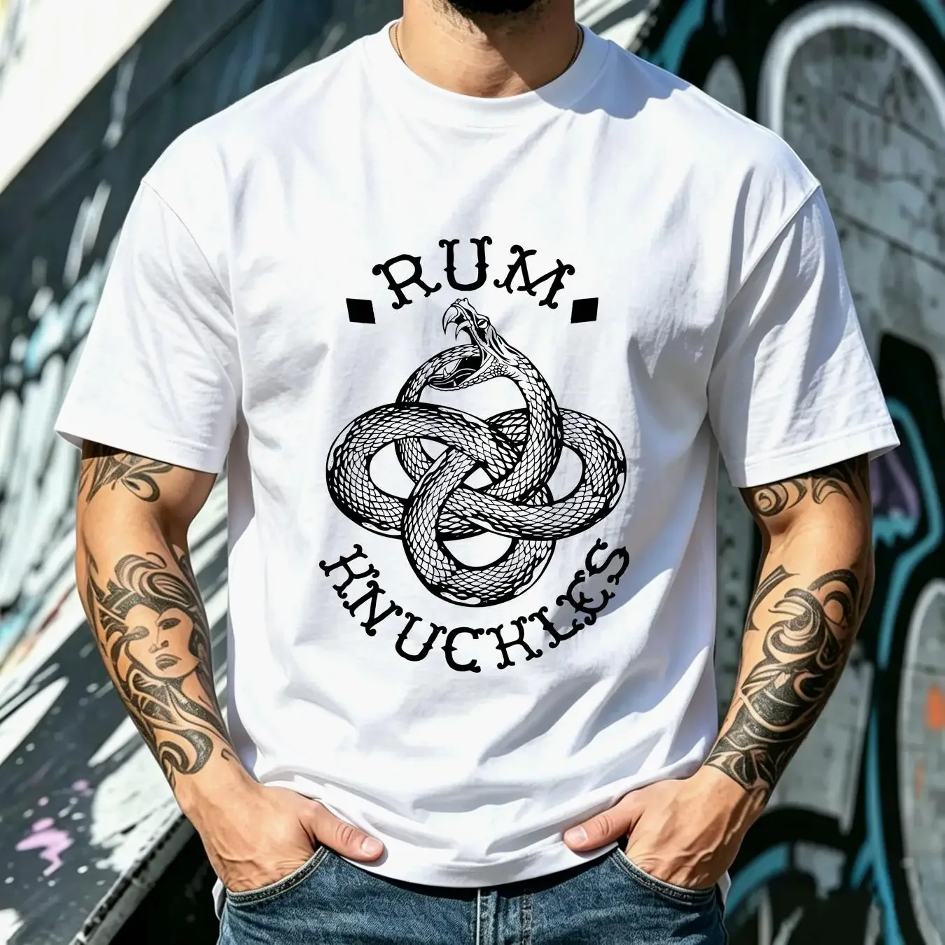 washed T Shirt Mens Rum Knuckles Art Streetwear Big Logo long or short sleeves vintage Washed homme Breathable Casual Stretched