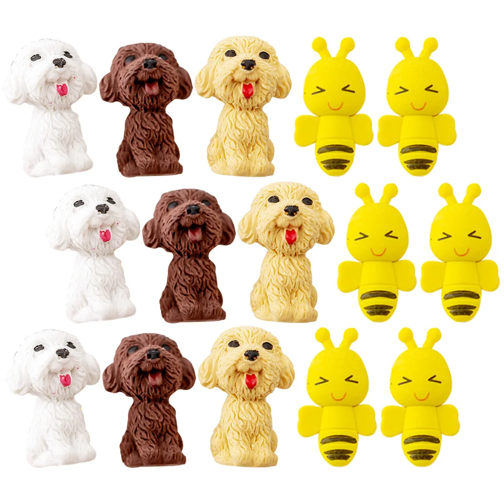 20 قطعة محايات قلم رصاص على شكل حيوان لطيف متعددة الوظائف محايات الطالب المحمولة للأطفال لوازم التعلم أدوات الرسم المكتبية