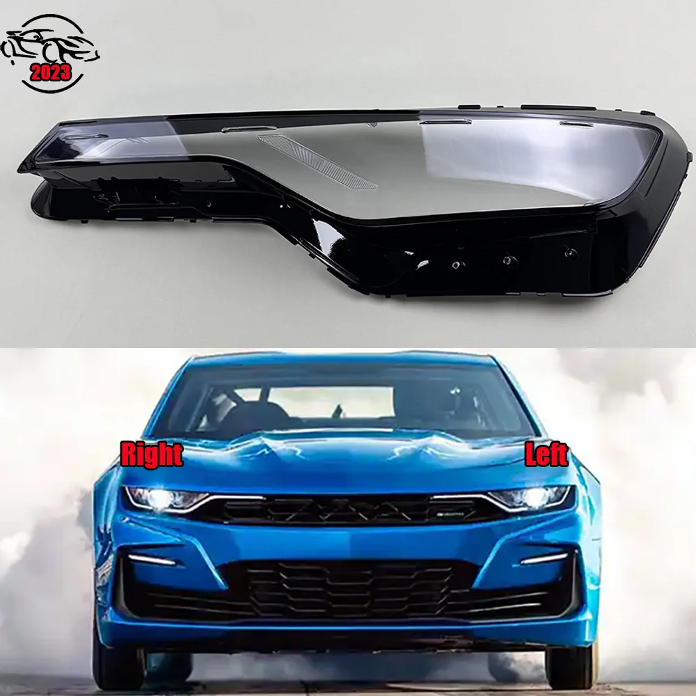 

For Chevrolet Camaro 2023 Headlights Shell Transparent Lampshdade Headlamp Cover Lamp Shade Plexiglass Replace Original Lens