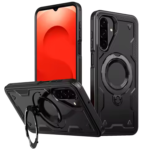 Ring Holder Case for Samsung Galaxy A17 5G S25 FE A16 A56 A36 A55 A35 A15 S24 Ultra S23 S22 Plus Heavy Armor Shockproof Cover