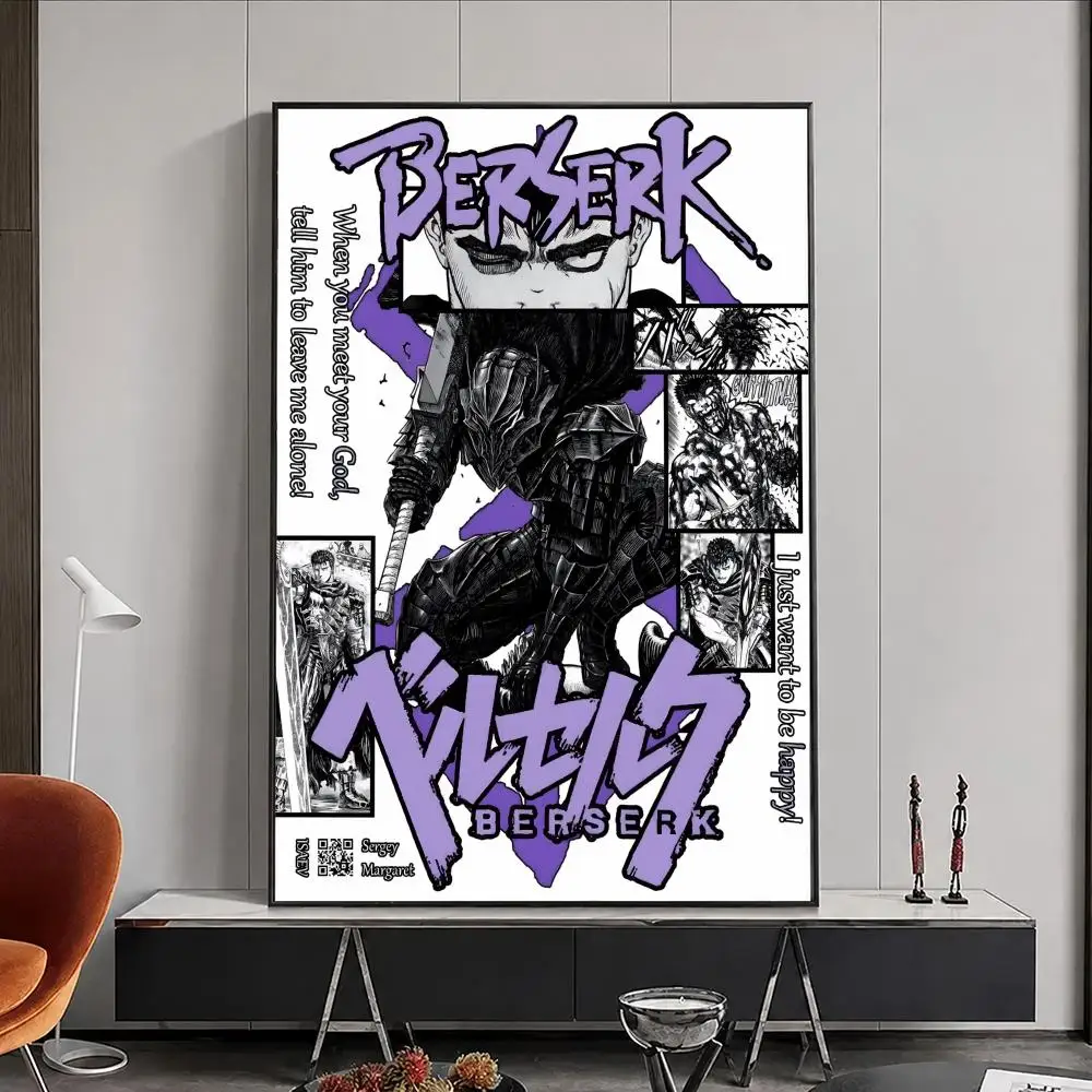 Anime Berserk Poster, Poster, Wandaufkleber, wasserfest, selbstklebend, HD-Kunst, Schlafzimmer, Bar, Dekoration – Detail 15