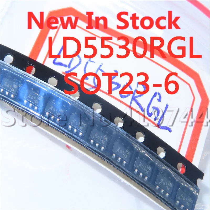 10PCS/LOT Quality 100%  LD5530RGL LD5530R LD5530 SOT23-6 30R SMD LCD power chip chip In Stock New Original