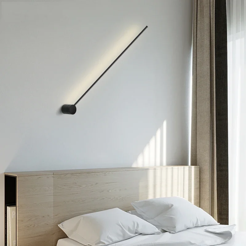 Applique Murale LED au Design Moderne, Disponible en Noir et en Or, Luminaire Décoratif d'Nik, Idéal pour un Salon, une Chambre à Coucher