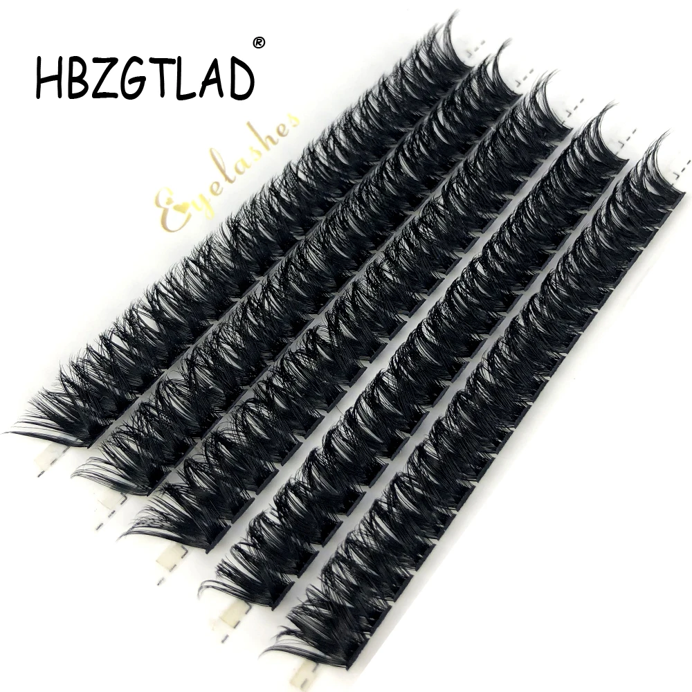 40D/60D/80D رموش بالمنك 100 حزم رمش تمديد طبيعي ثلاثية الأبعاد روسيا الفردية رمش العنقودية أدوات ماكياج جلدة أهداب