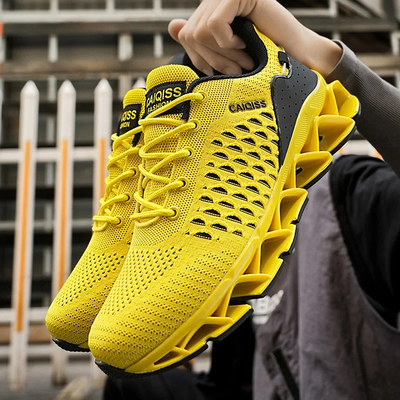 

Casual Sneakers Mens Shock-absorb Running Shoes Lightweight Breathable Sports Shoes for Men 2025 New Trendy Gym Trainers for Man