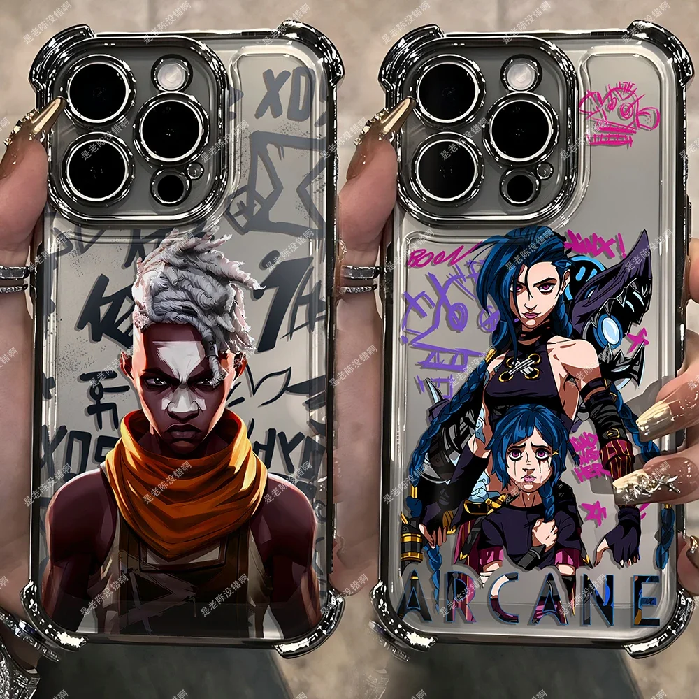 Hot Arcanes j-Jinxs EkkoS-Beschichtungshülle für iPhone 16 15 14 13 12 11 Pro Max X XR XSMax 7 8 6