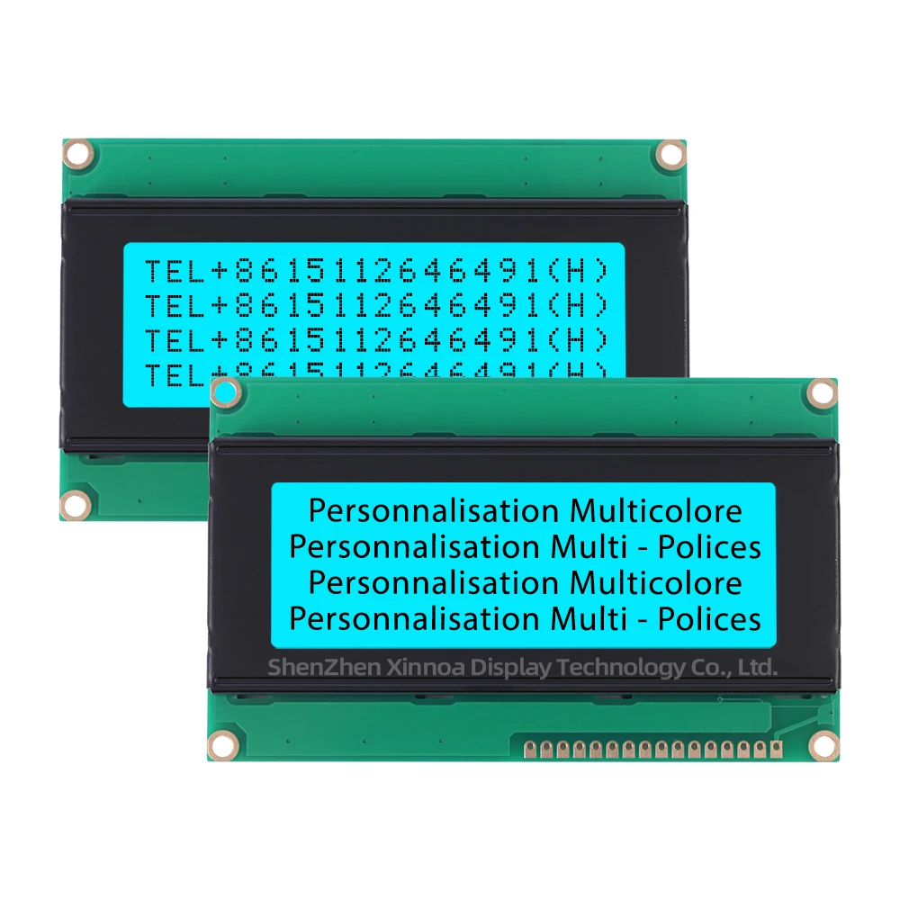 Carte adaptateur petIIC/I2C pour écrans LCD Ardu37, lettres orange clair et noir, écran d'affichage Rick européen 2004K