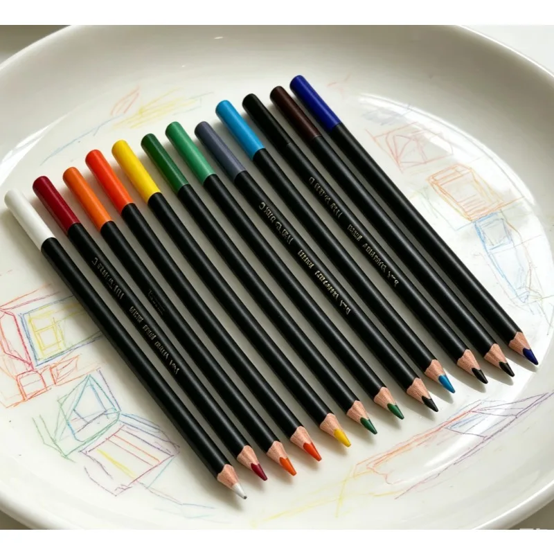 12 Colors Pottery Underglaze Color Pencil  Oil-based Colouring Glaze Powder Pen DIY Ceramic Painting Coloring Tools Art Supplies