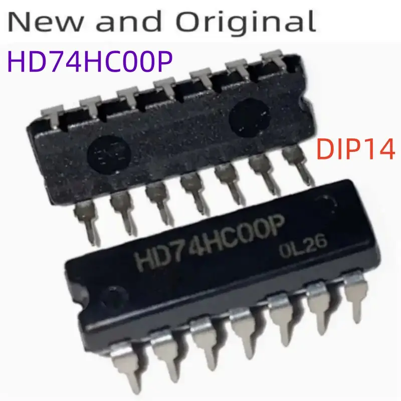 

New and Original HD74HC00P DIP14 Quad 2-input NAND Gates