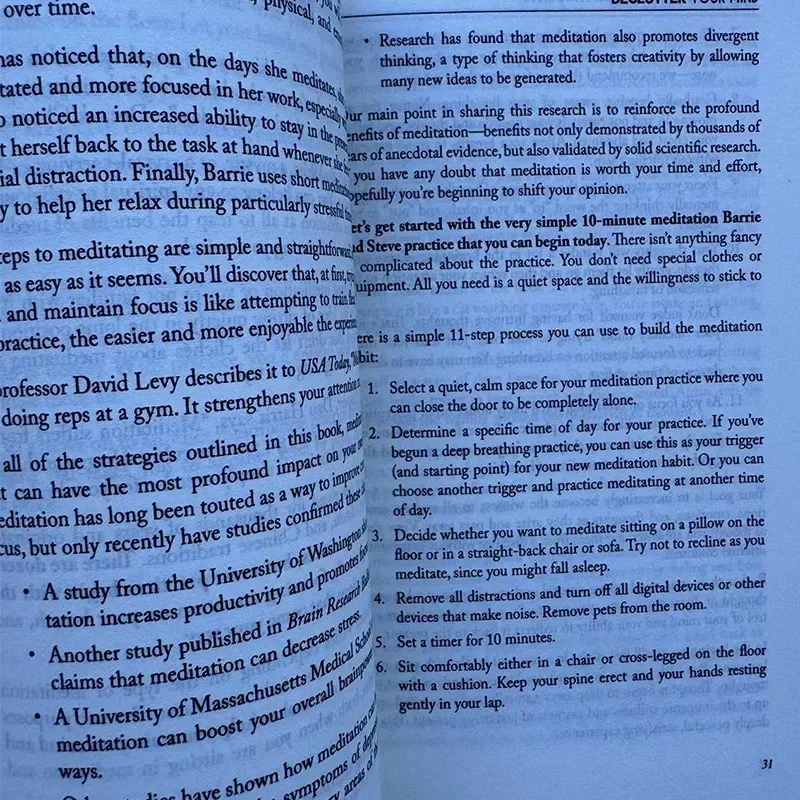 New Declutter Your Mind Anxiety and Eliminate Negative Thinking Book Paperback How To Stop Worrying, Relieve