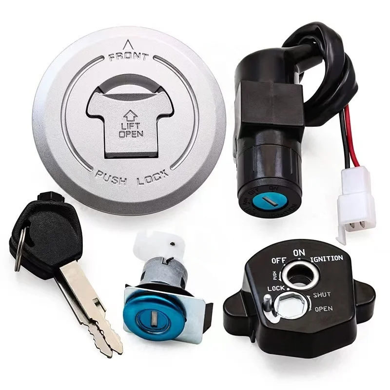 Ror CBR125 RS Fuel Gas Cap Ignition Switch Seat Lock with Key Kit For Honda 35010-KTY-H50 CBR 150R 125 R RT RS RF JC50 2012-2016