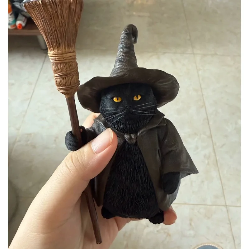 JXK 1/6 스케일 귀여운 작은 고양이 시뮬레이션 애완동물 장난감 후드가 있는 동물 모델 12인치 액션 피규어 선물 수집용