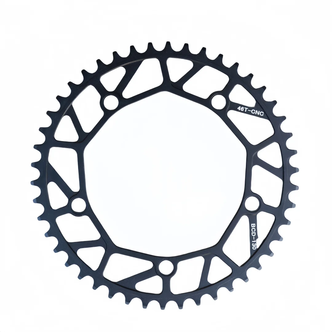 GUSTAVO خفيفة دراجة سلسلة ضيقة واسعة نجوم 46 48 50 52T 130BCD ضرس لدراجة الطريق دراجة قابلة للطي #3