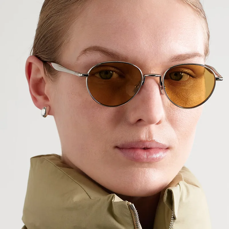 1/3pcs Fashion Small Round Punk Sunglasses Women Luxury Bran