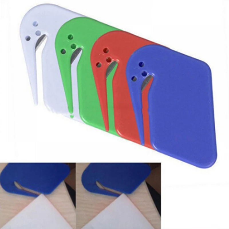 1pc Kunststoff Mini Brief messer Mail Umschlag öffner Sicherheits papier bewacht Cutter