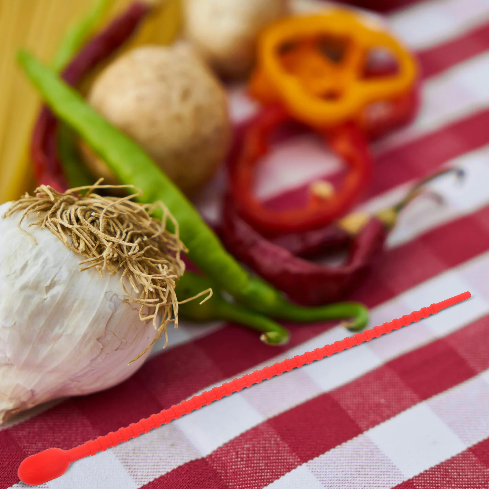 

18pcs Silicone Bundling Rope Reusable Self-Locking Ties For Cable Cord Management Wire Organizer Vegetable Bbq Tie-Downs