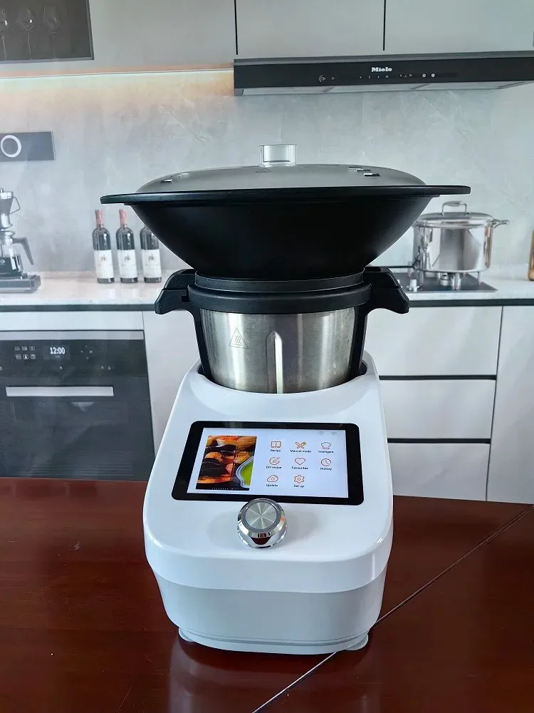 2025 New Model Kitchen Robot Cooking Machine 7 Inch TFT Display Wifi Enabled Multifunction Food Processor Thermocooker