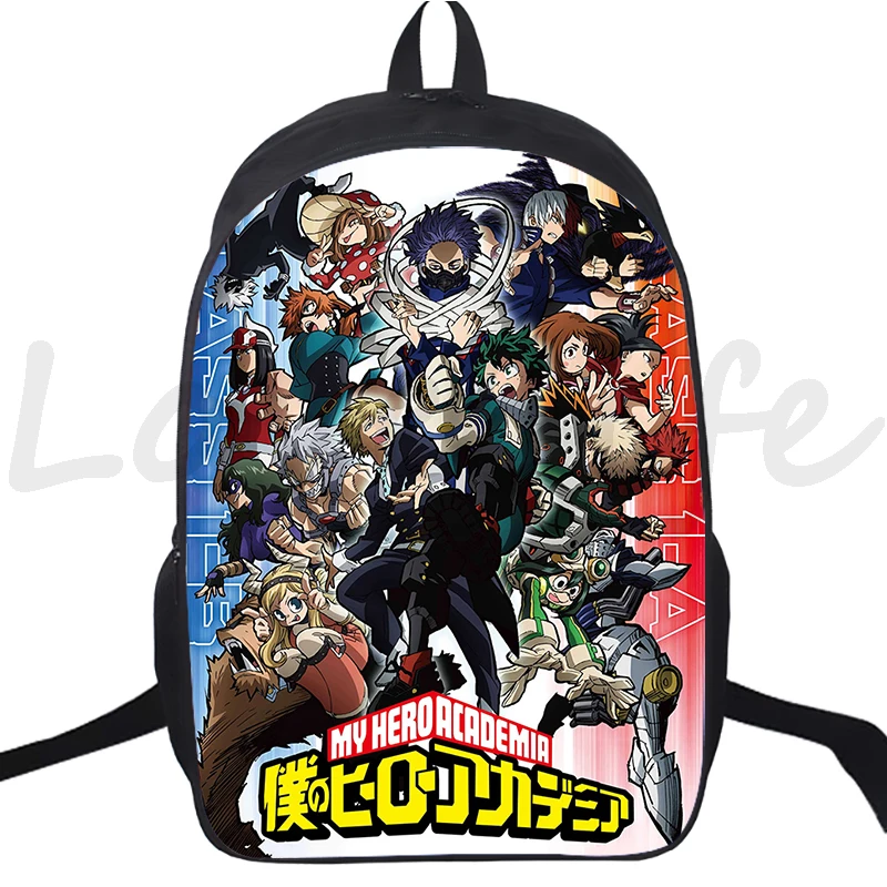 Mochila de Anime My Hero Academia, mochilas escolares para niños y niñas, Boku No Hero Academia, bolsa de viaje para adolescentes