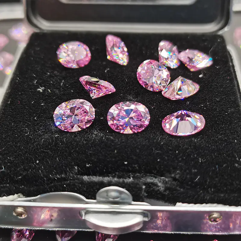 Pink Loose Moissanite 100% Real Lab Gemstone Stones For Women Jewelry Diamond Ring Material GRA Round/Pear/Emerald/Oval Cut - Image 5