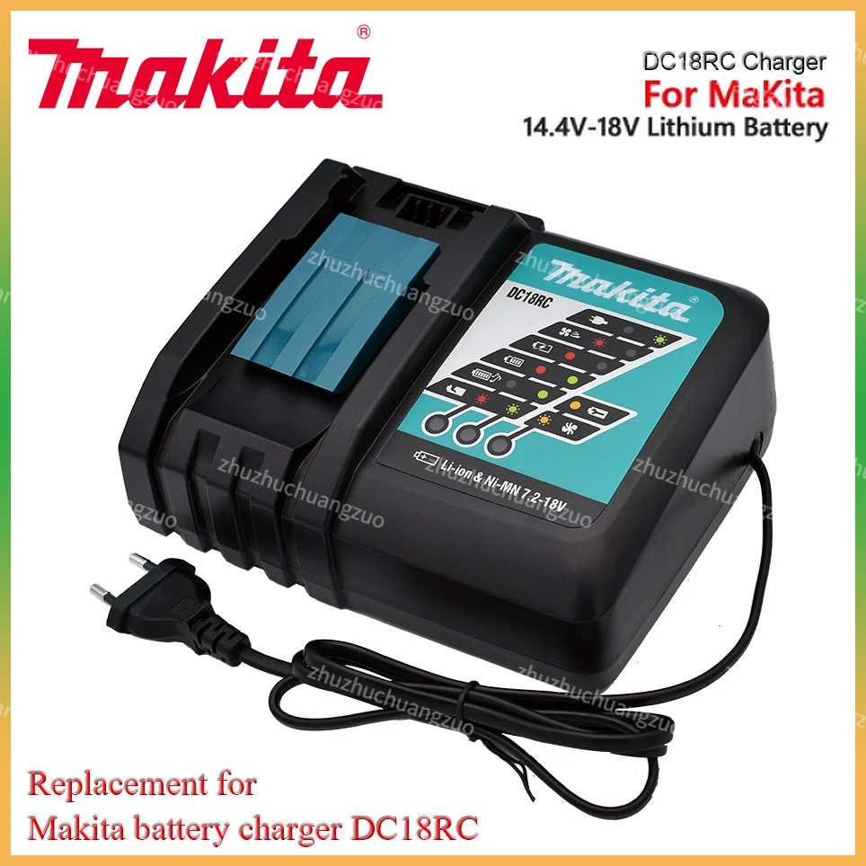 

Makita Original Charger 14.4V-18V DC18RC Battery Charger Makita 6000mAh Bl1830 Bl1430 BL1860 BL1890 Tool Power Charger